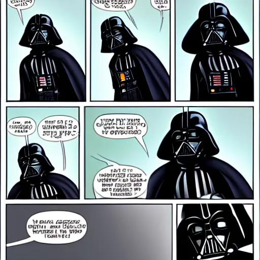 Image similar to Darth Vader laughing like a maniac