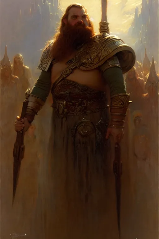 Image similar to gimli by gaston bussiere bayard wu, greg rutkowski, giger, maxim verehin, drew struzan