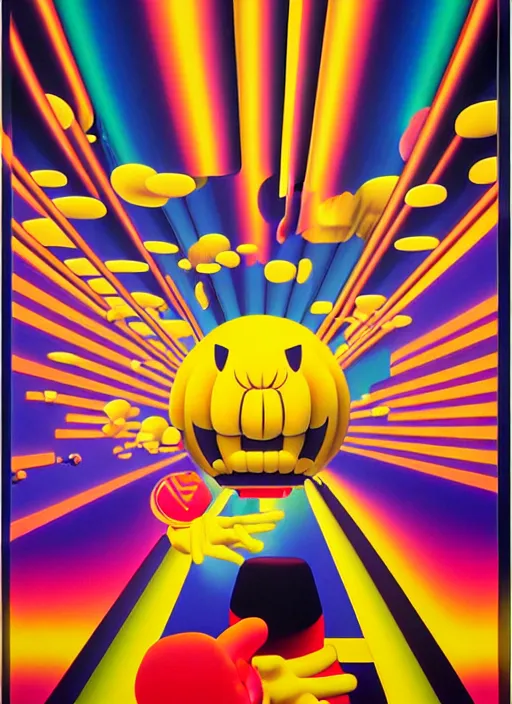 Image similar to big cartoon explosion by shusei nagaoka, kaws, david rudnick, airbrush on canvas, pastell colours, cell shaded!!!, 8 k