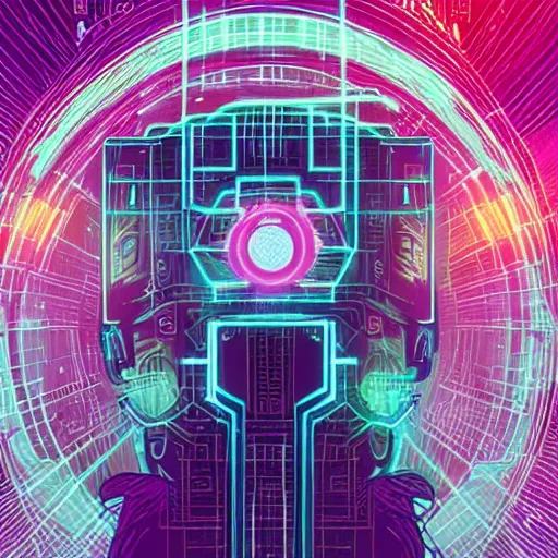 Image similar to medium shot of a mysterious letter digital illustration android netrunner by dan mumford
