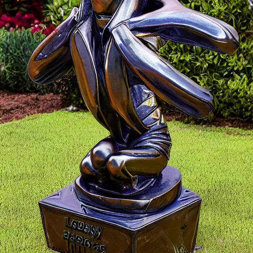 Image similar to Millie Bobby Brown galaxy statue