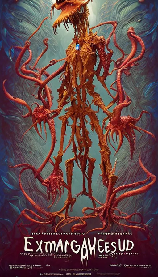 Image similar to exquisite imaginative imposing weird creature movie poster art humanoid anime movie art by : : james jean, imagine fx, weta studio james gurney