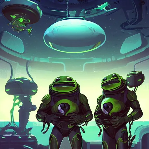 Image similar to battletoads in a spacesuit exploring alien infested space station, dark, foreboding, dark video game icon design, 2 d game fanart, behance hd, by jesper ejsing, highly detailed, by rhads, makoto shinkai and lois van baarle, ilya kuvshinov, rossdraws, global illumination