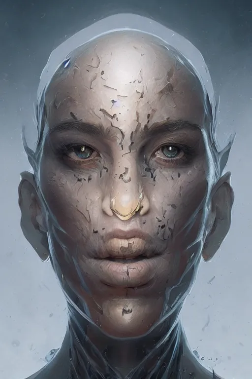 Image similar to triple faces blending into each other surrealism, d & d, fantasy, portrait, highly detailed, headshot, digital painting, trending on artstation, concept art, sharp focus, illustration, art by artgerm and greg rutkowski and charlie bowater