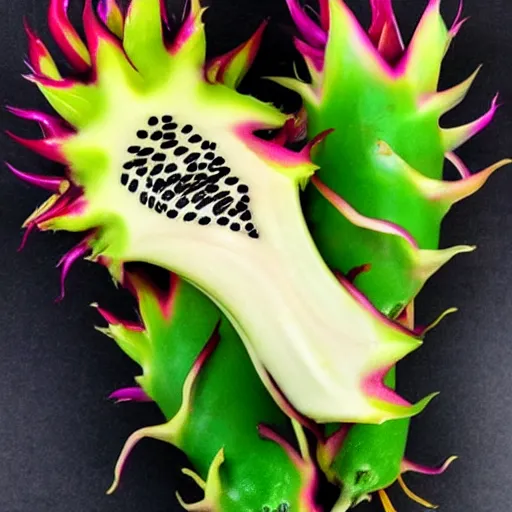 Image similar to chinese dragon, dragon fruit