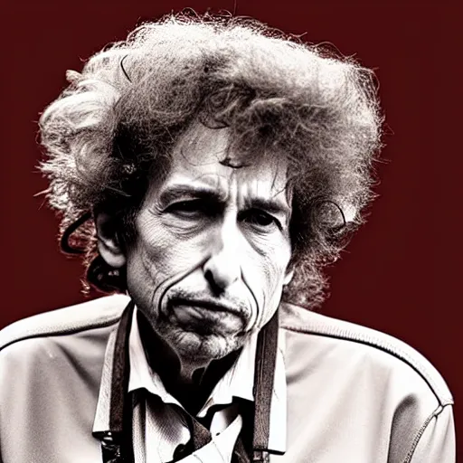 Prompt: bob dylan as a muppet