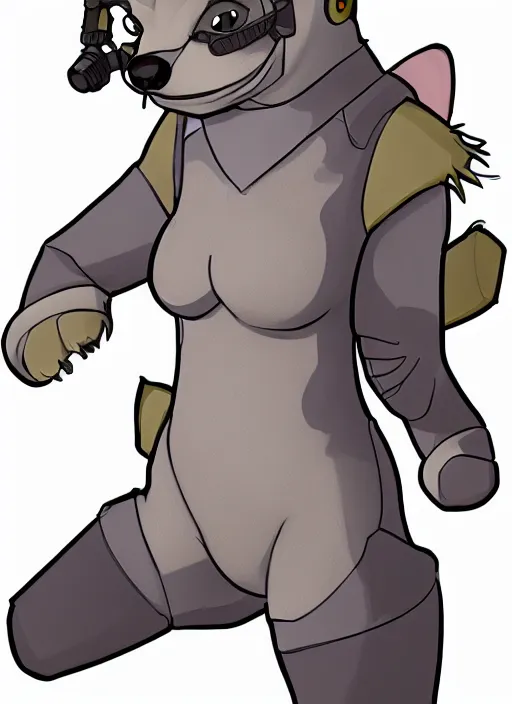 Prompt: digital detailed full body of anthromorphic female hyena, in style of zootopia, zootopia, zootopia, fursona, furry, furaffinity, 4 k, deviantart, furry art, fursona art, wearing astronaut outfit, in style of zootopia, hyena fursona, cyberpunk, female, stylized face,