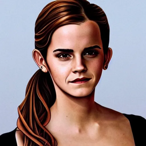 Image similar to emma watson, dope tattoo, hyperrealistic