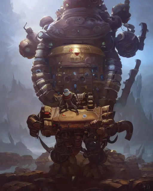 Prompt: robot [ thing ], holding signs, advertising, spamming, tiny, small, short, dnd character art portrait, matte fantasy painting, deviantart artstation, by jason felix by steve argyle by tyler jacobson by peter mohrbacher, cinema