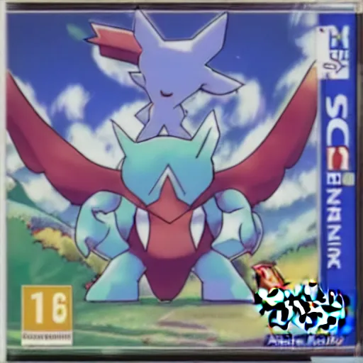 Prompt: a gba cover for a new pokemon game