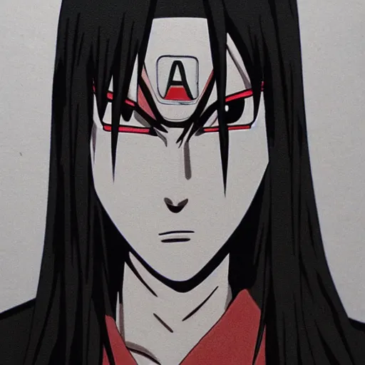 Prompt: itachi uchiha, hand drawn, high detailed