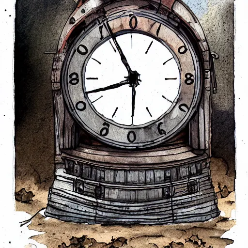 Prompt: an abandoned old rusty clocktower in a dark enormous cave, Low level, digital artdynamic lighting, cinematic, establishing shot, extremely high detail, photo realistic, cinematic lighting, watercolor, intricate line drawings, 8k resolution,