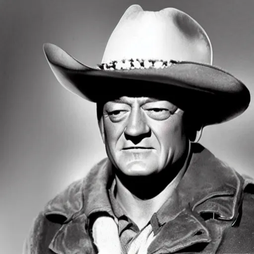 Prompt: “ john wayne in drag ”