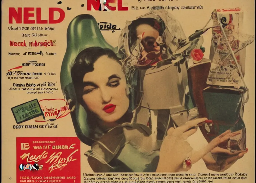 Prompt: needle-head, vintage product advertisement