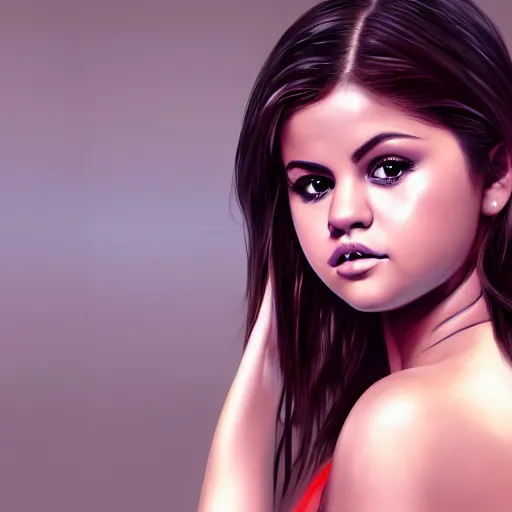 Image similar to photorealistic digital painting of selena gomez as celery, hd, artstation, 4 k wallpaper