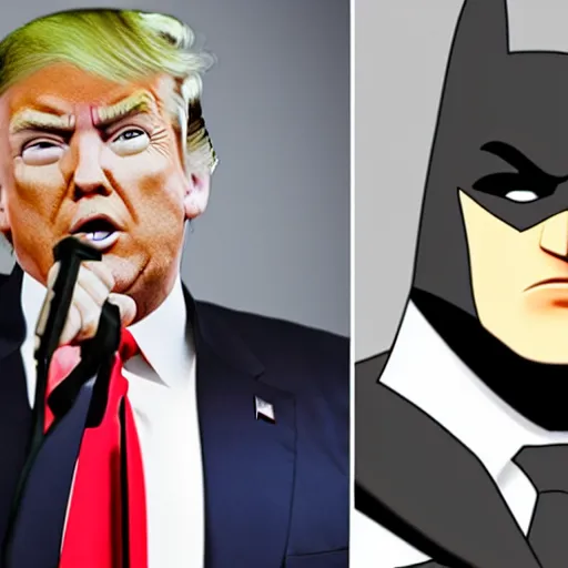 Image similar to Donald trump In batman costume, Photorealistic, 8k