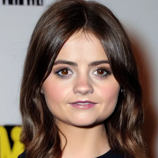 Image similar to jenna coleman transformed into humanoid fox