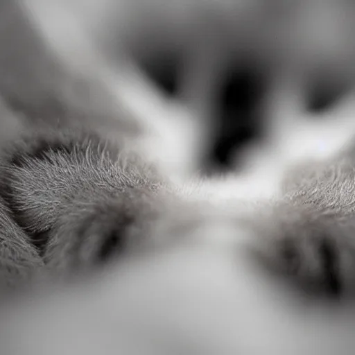 Prompt: an extreme close up photograph of a cat's paw. photography. high resolution