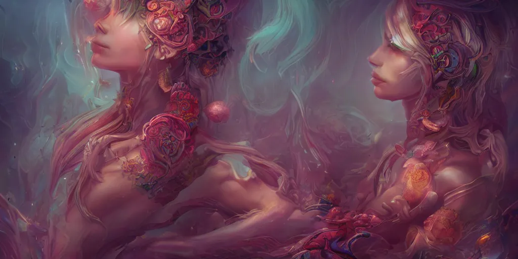 Image similar to dreamscape, female, ross tran, vivid colors, anatomical, highly detailed sculpture, intricate detailed, ommatidia, 8 k, cinematic atmosphere, post - processing