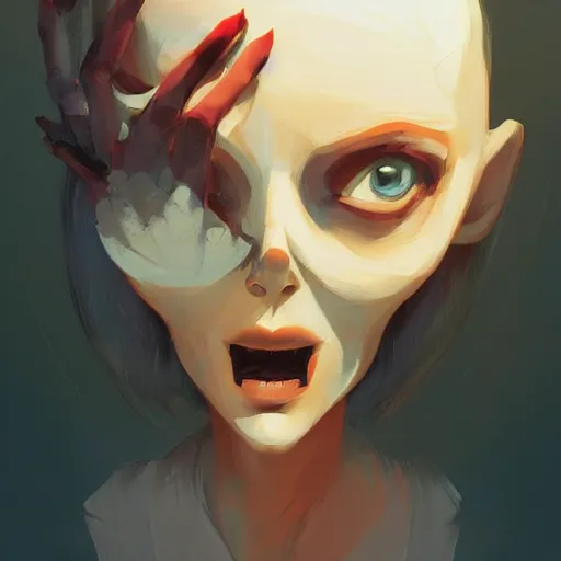 Image similar to face icon stylized minimalist scary stories to tell in the dark, loftis, cory behance hd by jesper ejsing, by rhads, makoto shinkai and lois van baarle, ilya kuvshinov, rossdraws global illumination