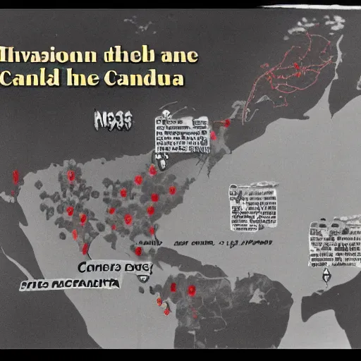 Image similar to invasion of canada by the usa plans 1 9 5 0 s