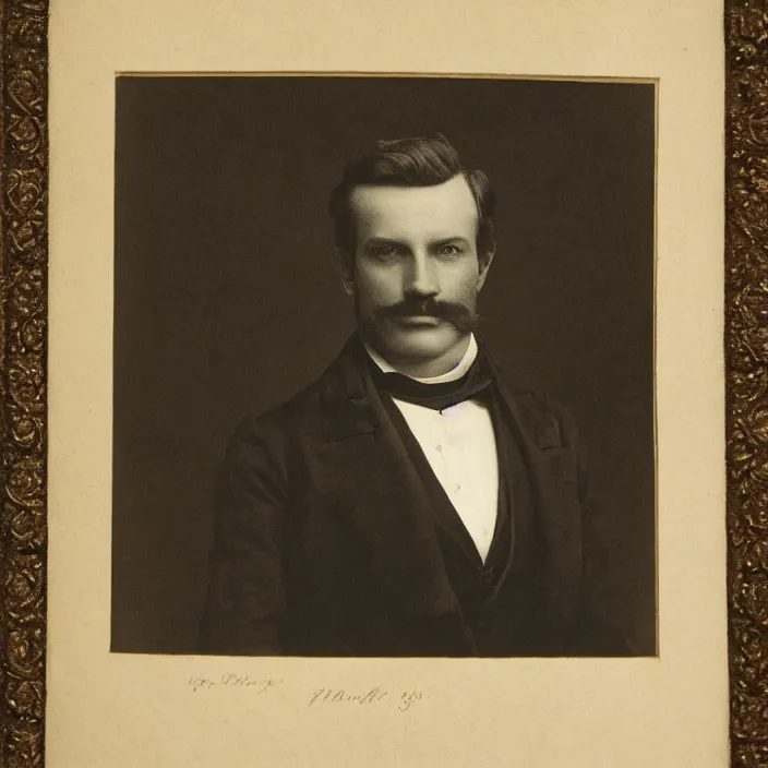 Image similar to official portrait of a victorian gentleman, male, detailed face, victorian, highly detailed, cinematic lighting, photograph by elliott & fry