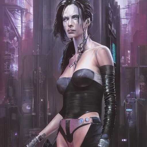 Image similar to neuromancer, painted by stanley artgerm lau