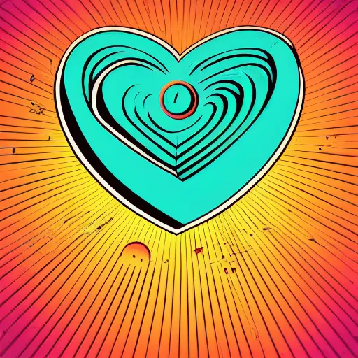 Image similar to 2 planet collapse particle fusion element macro cosmic heart art by butcher billy, sticker, colorful, illustration, highly detailed, simple, smooth and clean vector curves, no jagged lines, vector art, smooth