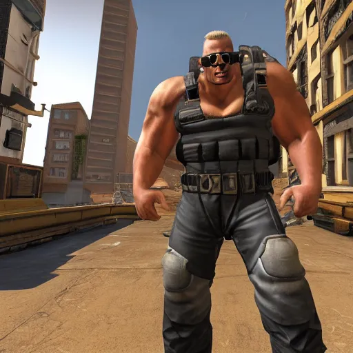 Image similar to duke nukem as a model inside source engine