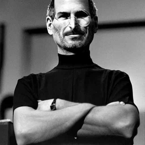 Image similar to steve jobs announcing a wrench, press photo