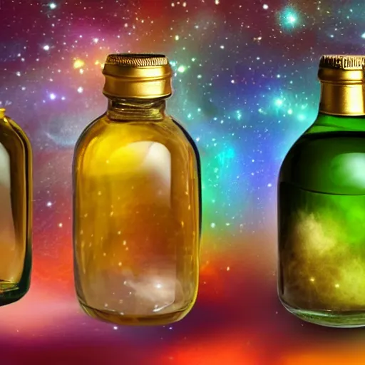 Image similar to the universe in a bottle