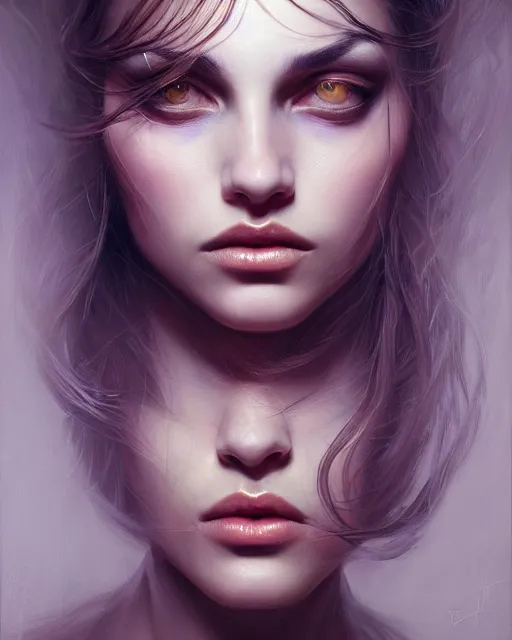 Image similar to a psychologist, enigmatic beauty, esoteric, muted colors, head in focus, fantasy art, ornamental aesthetics, intricate, elegant, highly detailed hyperrealistic painting, artstation, concept art, painterly, sharp focus, illustration, art by lois royoi
