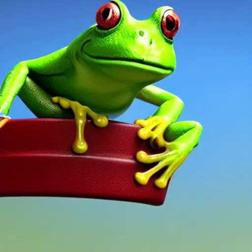 Image similar to cgi pixar frog