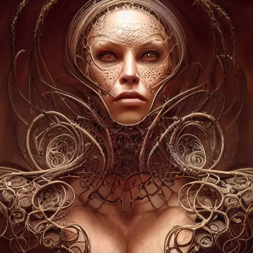 Image similar to low angle shot of a human woman by clive barker, intricate, elegant, highly detailed, centered, digital painting, artstation, concept art, smooth, sharp focus, illustration, artgerm, Tomasz Alen Kopera, Peter Mohrbacher donato giancola, Joseph Christian Leyendecker, WLOP, Boris Vallejo.