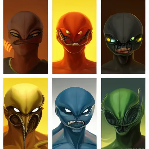 Image similar to face icon stylized minimalist xenomorphs, loftis, cory behance hd by jesper ejsing, by rhads, makoto shinkai and lois van baarle, ilya kuvshinov, rossdraws global illumination