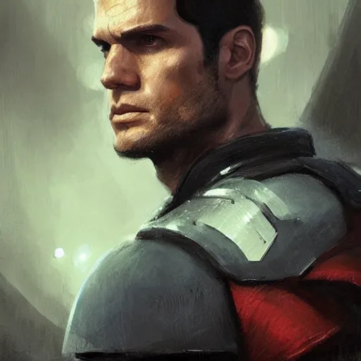 Prompt: portrait of a man by Greg Rutkowski, Henry Cavill as a soldier from the Galactic Alliance from the Star Wars Expanded Universe, scifi, highly detailed portrait, digital painting, artstation, concept art, smooth, sharp foccus ilustration, Artstation HQ