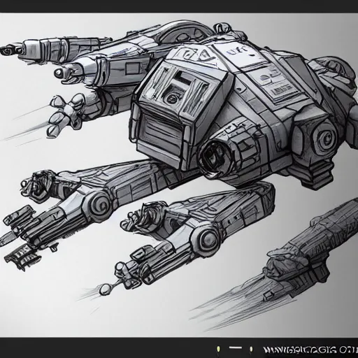 Prompt: corgi robot, star wars concept art, character sketch, detailed, cute