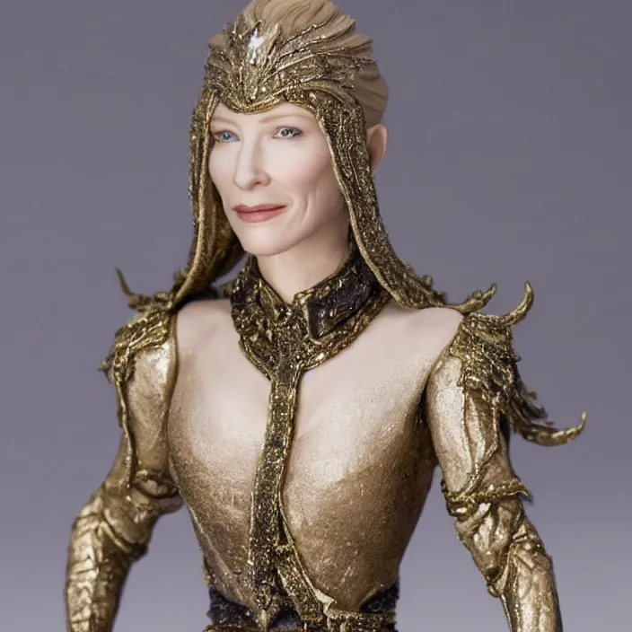 Image similar to cate blanchett, a goodsmile figure of cate blanchett, figurine, detailed product photo