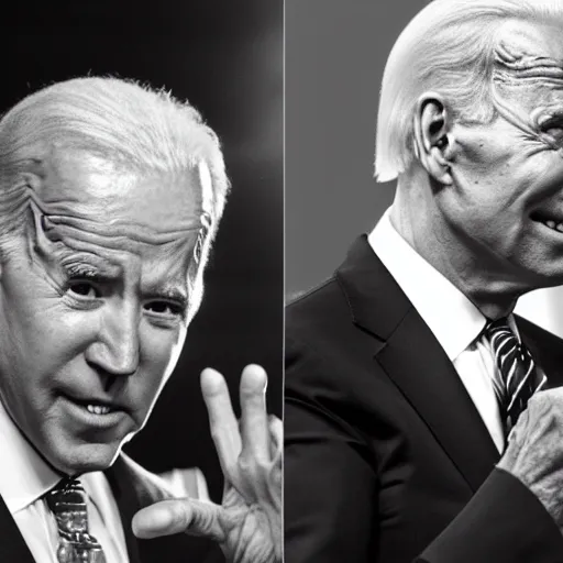 Image similar to joe biden black and white gigachad