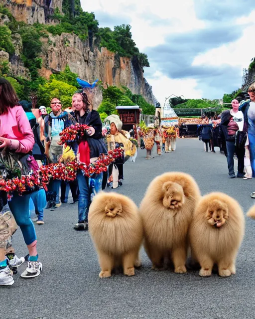 Image similar to floofs on parade, tourist photo