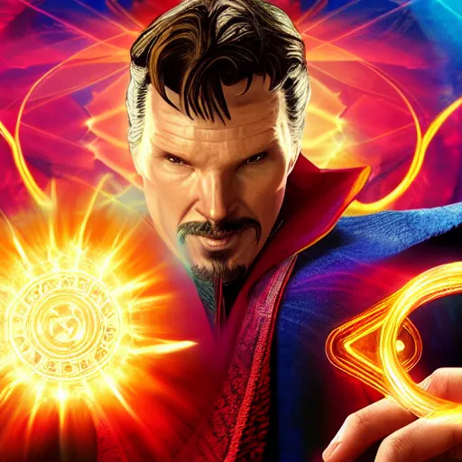 Prompt: Doctor Strange, GTA Loading Screen, 4k