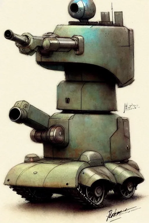 Image similar to ( ( ( ( ( 1 9 5 0 s retro future android robot armytank. muted colors., ) ) ) ) ) by jean - baptiste monge,!!!!!!!!!!!!!!!!!!!!!!!!!