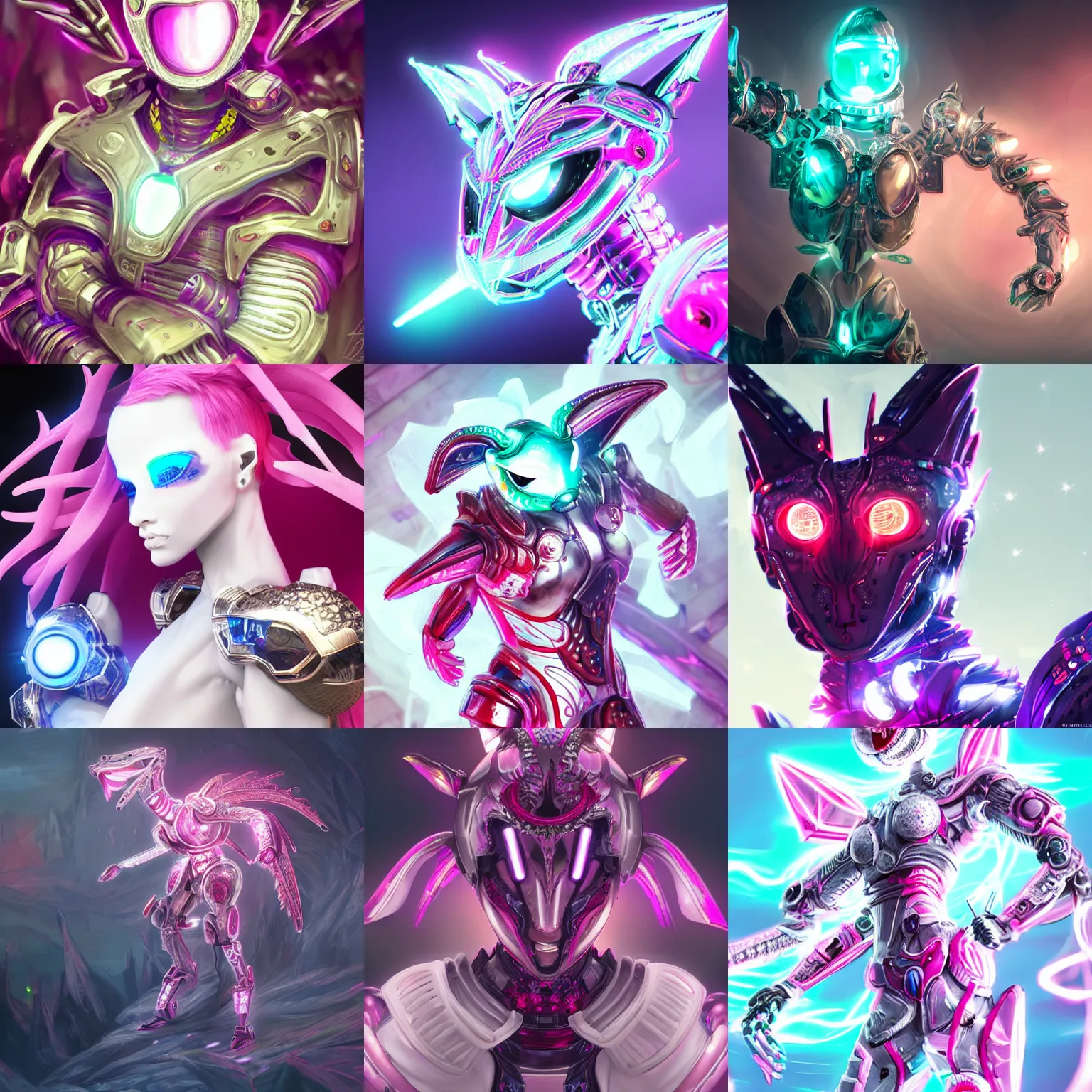 Prompt: highly detailed exquisite lgbt transgender gay trans fanart, a cute gay robot dragon, glowing eyes and robot dragon head, off-white plated armor, bright Fuchsia skin, royal elegant pose, epic cinematic shot, realistic, professional digital art, high end digital art, sci fi, DeviantArt, artstation, Furaffinity, 8k HD render, epic lighting, depth of field