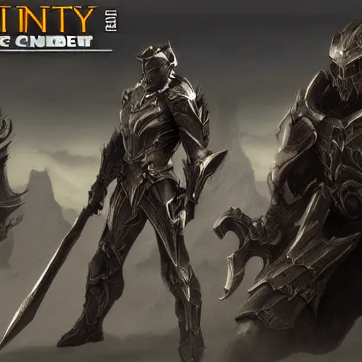 Prompt: infinity blade concept art