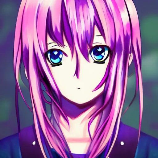 Image similar to a stylized anime portrait