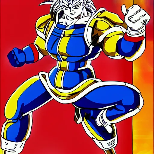 Image similar to karl marx as a asupersayan in dragon ball, anime by akira toriyama, digital art, very detailed