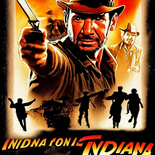 Image similar to indiana jones movie poster