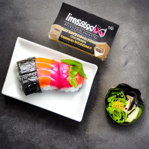 Image similar to new product from impossible - vegan toro sushi