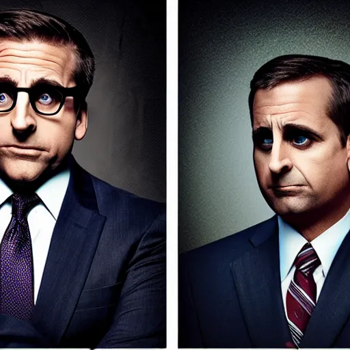 Image similar to steve carell as michael scott by mike campau