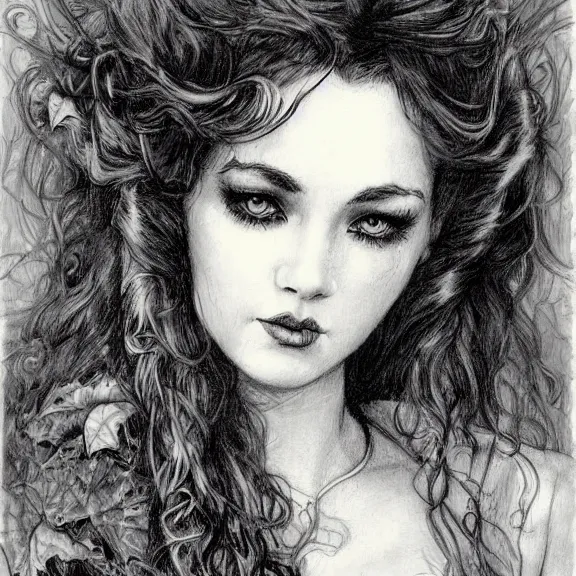 Image similar to a highly detailed portrait in the style of charles dana gibson and in the style of luis royo.